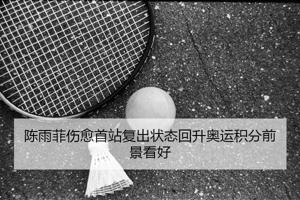 陈雨菲伤愈首站复出状态回升奥运积分前景看好